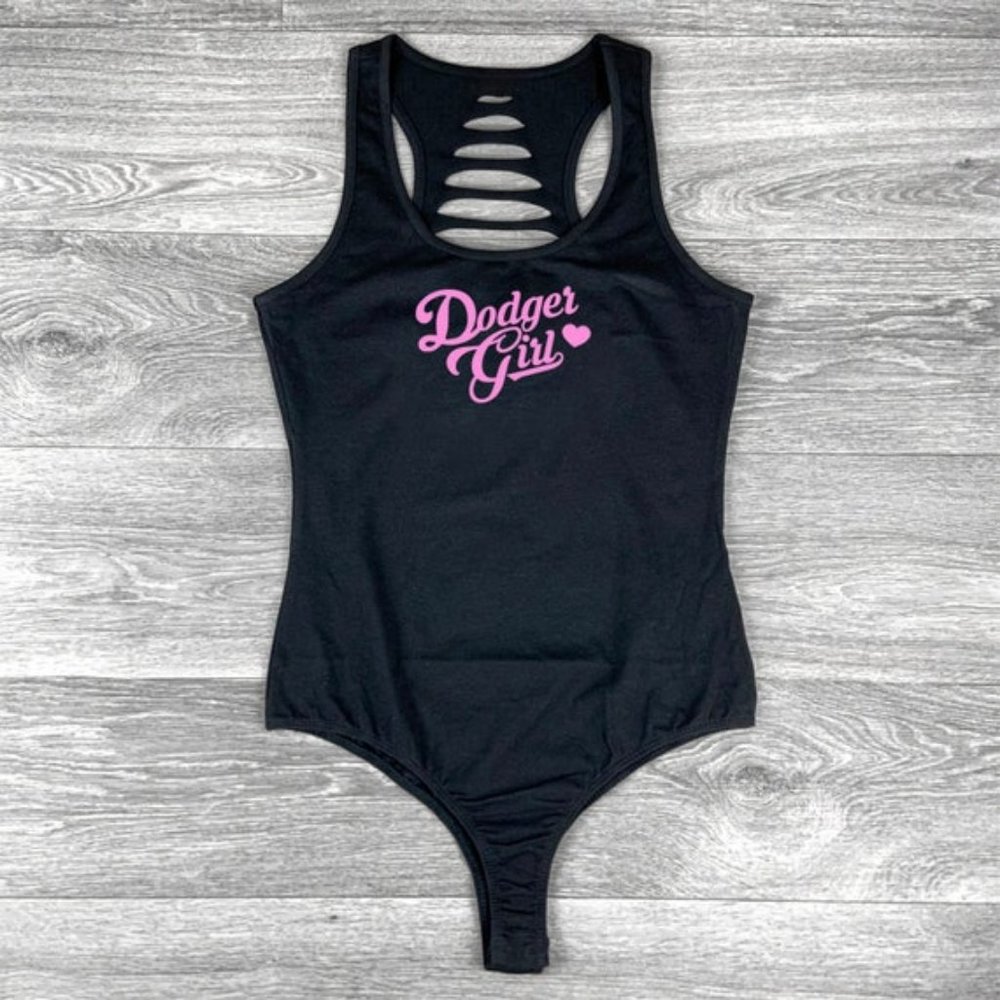 Los Angeles Dodger Girl Womens Bodysuit, Bleed Blue, Baseball Gift